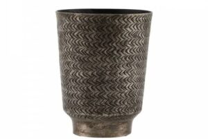Bild von House Doctor – Oli flower pot, Ø 14.5 x H 18 cm, matt black Finish