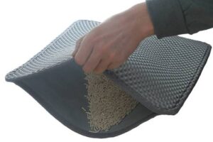 Produktbild von AllPetSolutions Cat Litter Mat – Grey Honeycomb Design – Large