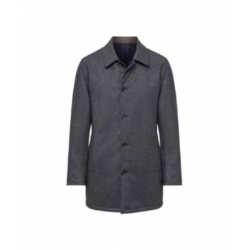 Bild von Hackett London Mens Hackett, Mayfair Rev Quilted Mac in Navy Multicolour – Blue