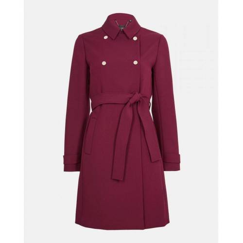 Bild von Ted Baker Womens Beauy Double Breasted Mac, Ox Blood – Red