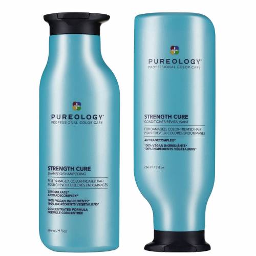 Produktbild von Pureology – Strength Cure Duo Set: Shampoo 266ml & Conditioner 266ml for Women