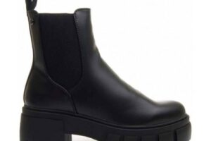 Produktbild von Montevita Womens Chunky Heel Chelsea Boot in Black