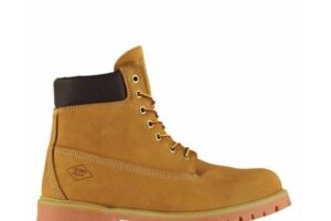 Produktbild von Lee Cooper Mens 6in Lace Up Rugged Boots Padded Ankle Cushioned Insole Shoes – Honey Leather