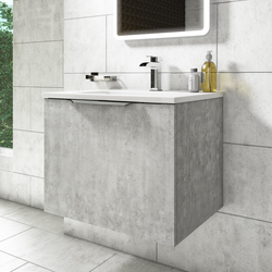 Produktbild von 600mm Grey Wall Hung Vanity Unit with Basin – Sion