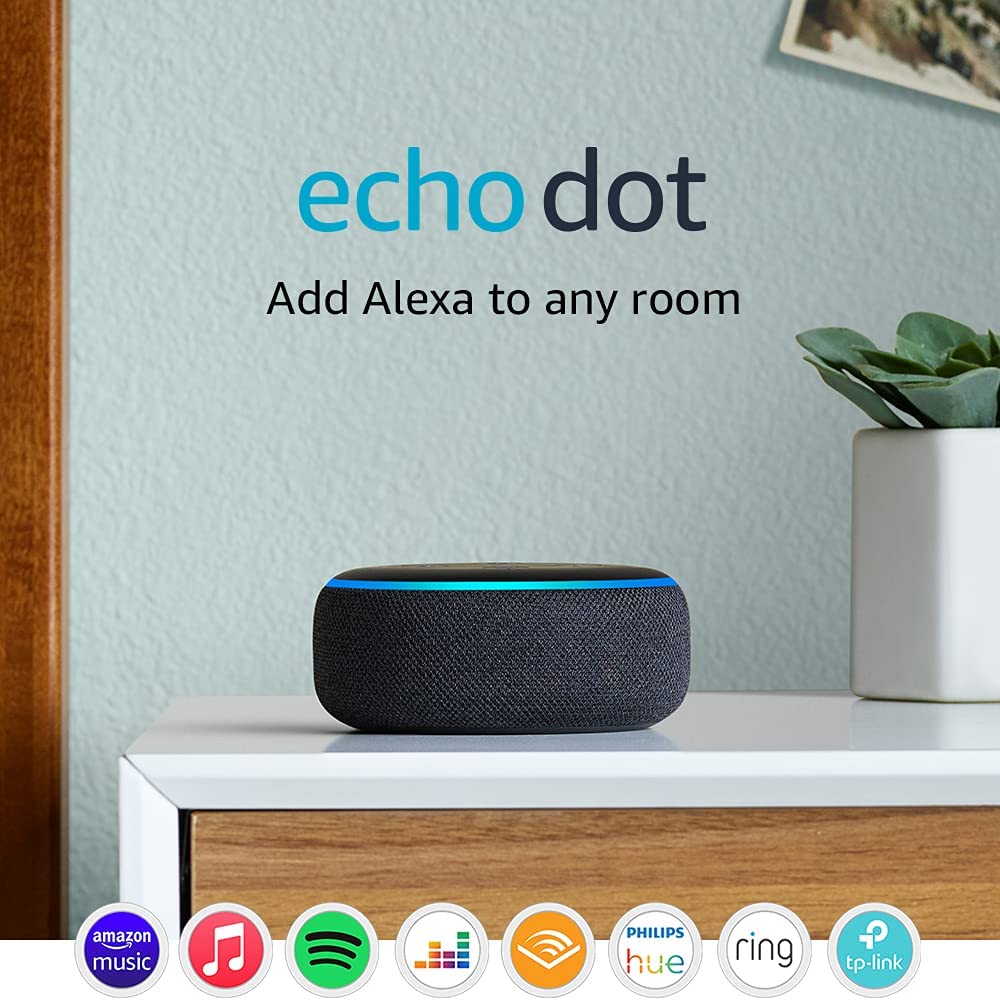Bild von Echo Dot (3rd Gen) – Smart speaker with Alexa – Charcoal Fabric