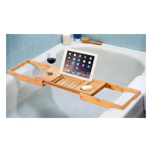 Bild von Adjustable Bamboo Bath Caddy