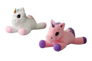 Bild von 30cm Large Lying Soft Stuffed Unicorn Plushie: Pink
