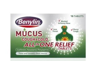 Produktbild von Benylin Mucus Cough & Cold All In One Relief – 16 Tablets