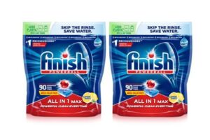 Produktbild von Finish Powerball All-in-One Max Lemon Dishwasher Tablets: Two Packs