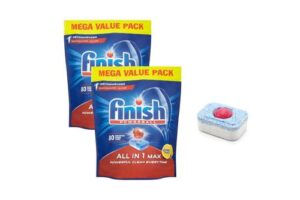 Bild von Up to 240 of Finish Powerball All In One Max Dishwasher Tablets: Two Packs