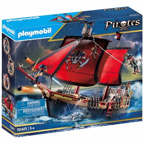 Produktbild von Playmobil Pirates Skull Pirate Ship (70411)-unisex
