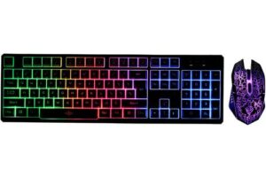Produktbild von Keyboard and Mouse Combo N-Key Rollover Wired Gaming Mouse Silent Office Keyboard RGB Mouse