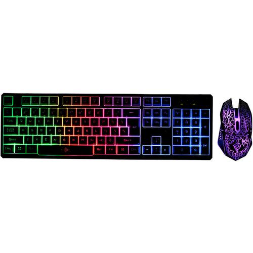 Bild von Keyboard and Mouse Combo N-Key Rollover Wired Gaming Mouse Silent Office Keyboard RGB Mouse
