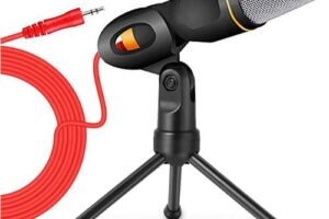 Produktbild von PC Microphone, Laptop Recording Studio Condenser Microphone Gaming Microphones with Stand, for Cell