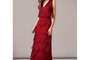 Produktbild von Phase Eight Women’s Red ‘s Kandice Fringe Dress
