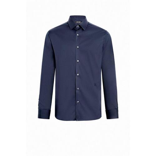 Produktbild von Roberto Cavalli Men’s Blue Midnight Slim Fit Shirt