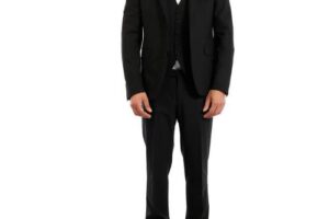 Produktbild von Tagliatore Men’s Three-piece Suit In Black Woo