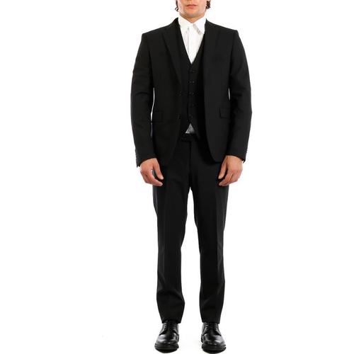 Bild von Tagliatore Men’s Three-piece Suit In Black Woo