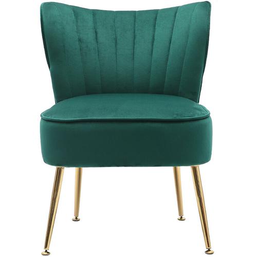 Bild von Velvet Cocktail Accent Chair, Green