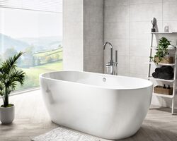 Bild von Freestanding Double Ended Bath 1550 x 745mm – Lisbon