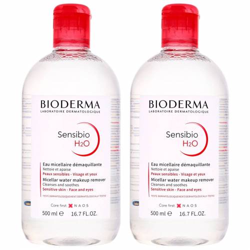 Bild von Bioderma – Sensibio H2O: Make-Up Removing Micelle Solution Duo 500ml x 2 for Women