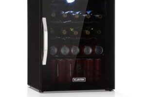 Bild von Beersafe XL Onyx refrigerator 60 lites 4 shelves panorama glass door