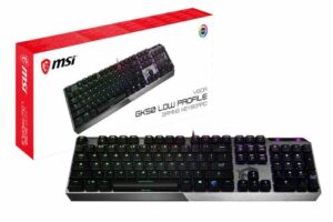 Produktbild von MSI Vigor GK50 LOW PROFILE Mechanical Gaming Keyboard UK Layout-