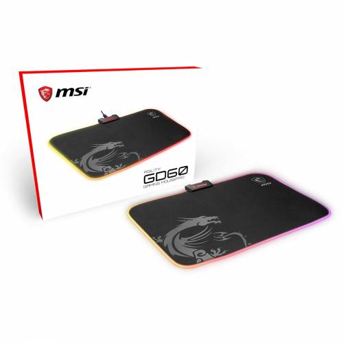 Produktbild von MSI Agility GD60 RGB Pro Gaming Mousepad 386mm x 290mm-