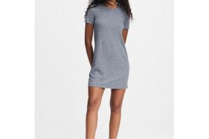 Produktbild von The Rib Mini Tee Dress Slim Fit Dress – Gray – Rag & Bone Dresses
