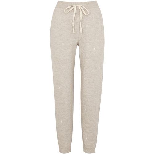 Bild von Kingston Star-embroidered Jersey Sweatpants – Natural – Rails Sweats