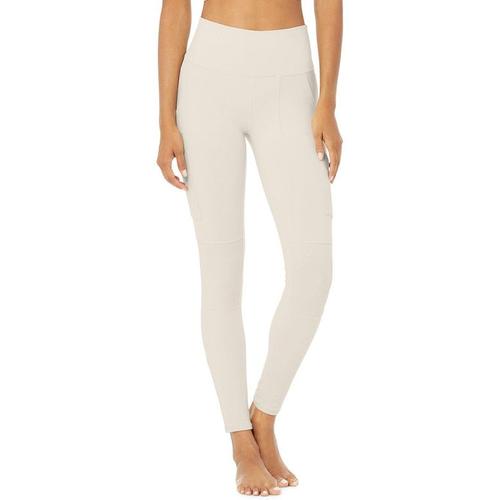 Bild von High-waist Cargo Legging – White – Alo Yoga Pants