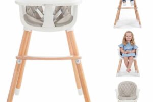 Produktbild von Kinderkraft Sienna 2in1 Highchair – Grey