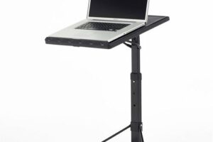 Produktbild von Portable Laptop Table Stand Height Adjustable Living Room Black – Piranha Furniture Butterfly