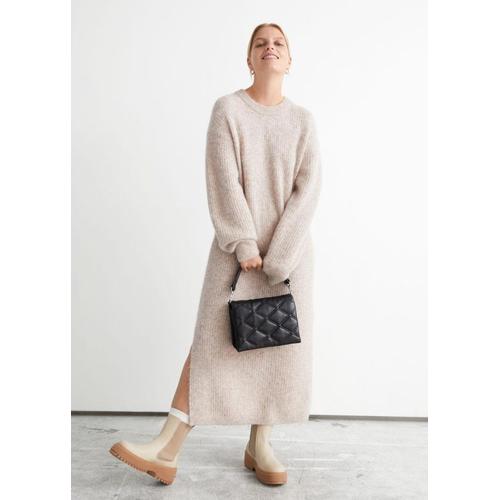 Bild von Oversized Knitted Midi Dress – Brown – & Other Stories Dresses