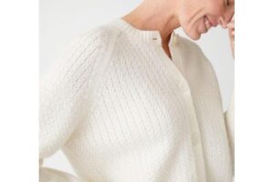 Produktbild von Textured Wool Knit Cardigan – White – & Other Stories Knitwear
