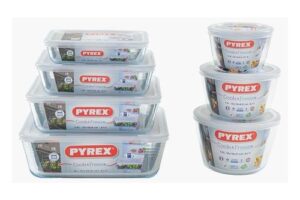 Produktbild von Pyrex Storage Dish Set: Seven-Piece Rectangular and Round Container Set