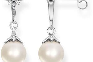 Produktbild von Pearl Star Silver Earrings – Metallic – Thomas Sabo Earrings