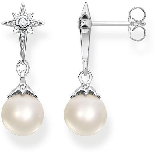 Bild von Pearl Star Silver Earrings – Metallic – Thomas Sabo Earrings