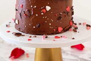 Bild von Valentine’s Chocolate Cake – Valentine’s Gift – Valentine’s Gift Delivery – Valentine’s Gifts For Her – Valentine’s Cake