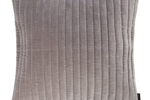 Produktbild von Retreat – Velour Quilted Cushion – 45x45cm – Light Grey