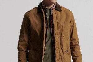 Produktbild von Superdry Utility Mix Over Shirt – Brown – Superdry Jackets