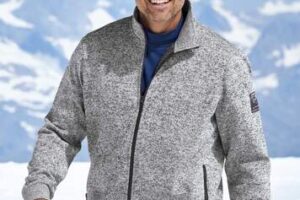 Bild von Atlas for Men Men’s Brushed Fleece Jacket – Sherpa Lining – Grey