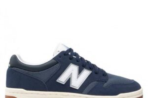 Produktbild von NEW BALANCE 480 Line –  Navy White Suede Mesh Sneakers for Him