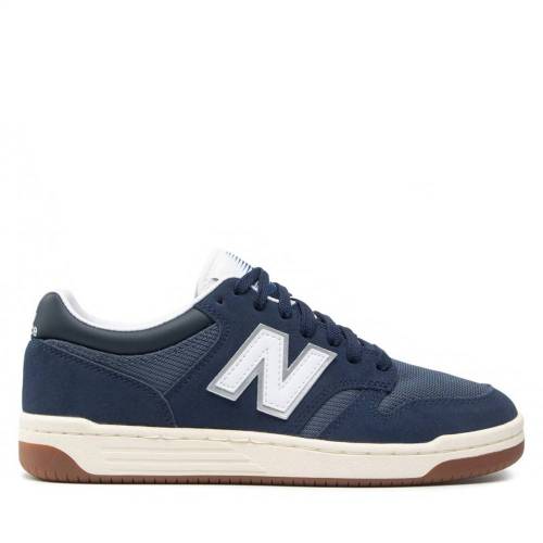 Produktbild von NEW BALANCE 480 Line –  Navy White Suede Mesh Sneakers for Him