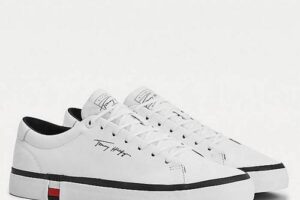 Bild von Tommy Hilfiger Modern Line – White Leather Sneakers