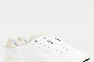 Bild von Tommy Hilfiger Retro Tennis Line – White Leather Sneakers