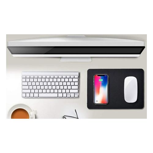 Bild von Mouse Pad with Wireless Induction Charging Zone: Black/One
