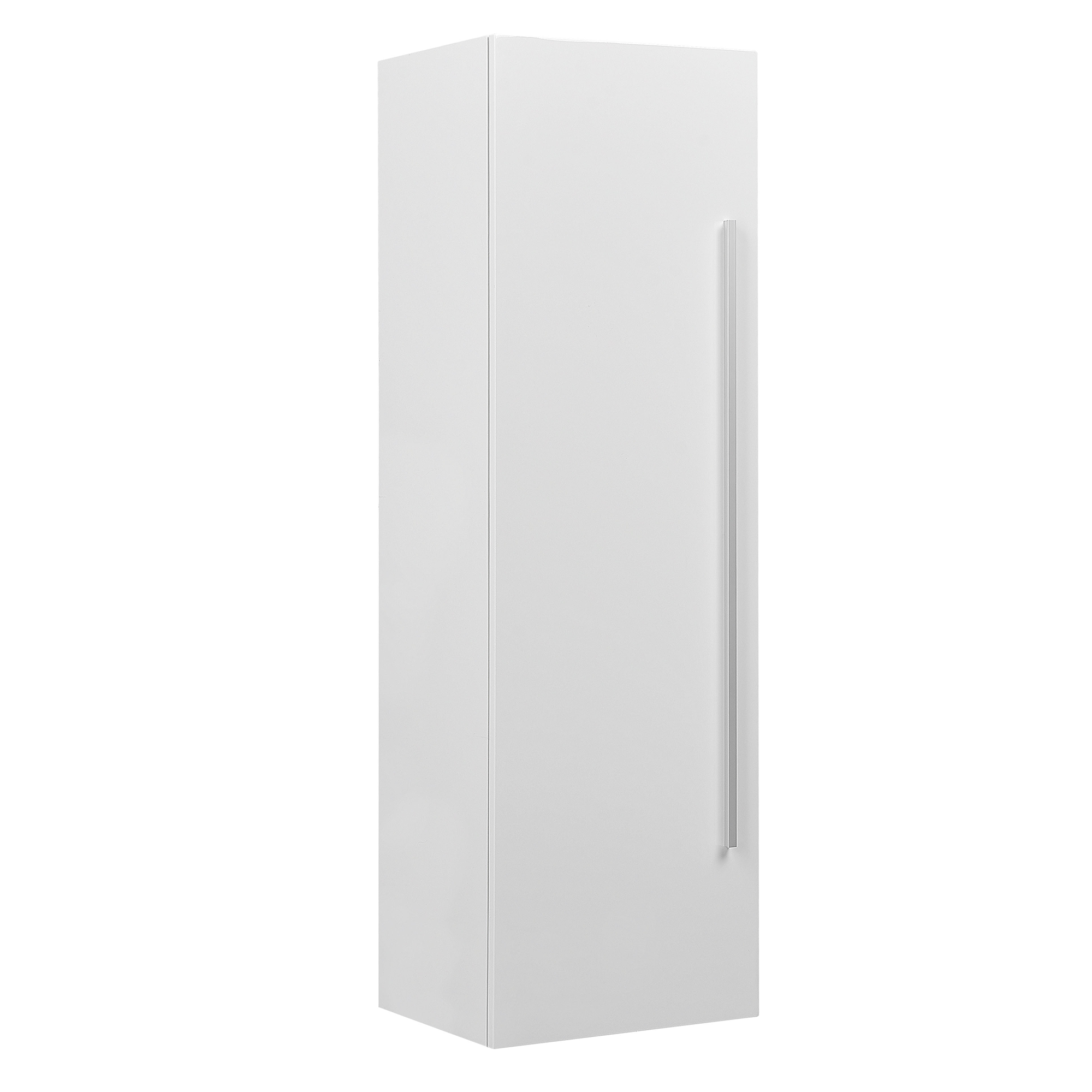 Bild von Beliani Bathroom Wall Cabinet White MDF 132 x 40 cm with 4 Shelves Wall Mounted