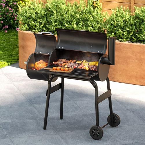 Produktbild von Livingandhome – Outdoor Smoker Barbecue Charcoal Portable BBQ Grill Garden