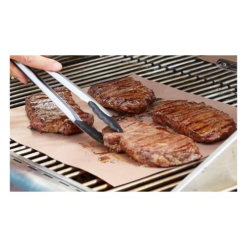 Bild von Non-Stick Copper BBQ Grill Mat: 34cm x 24cm/Four-Pack
